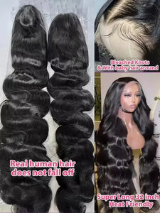 Brazilian Body Wave Human Hair Wig with HD Lace, Pre-Plucked Hairline & 250% Density – 13x4, 13x6 or 360 Lace