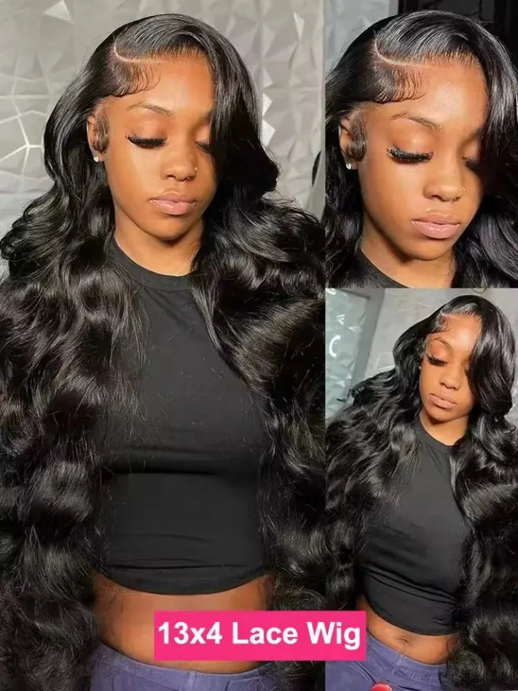 Brazilian Body Wave Human Hair Wig with HD Lace, Pre-Plucked Hairline & 250% Density – 13x4, 13x6 or 360 Lace