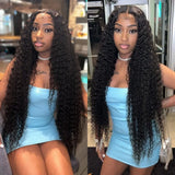 Brazilian Deep Curly Human Hair Wig 13X6/13X4/360 HD Lace Frontal Wig 180/250%Density
