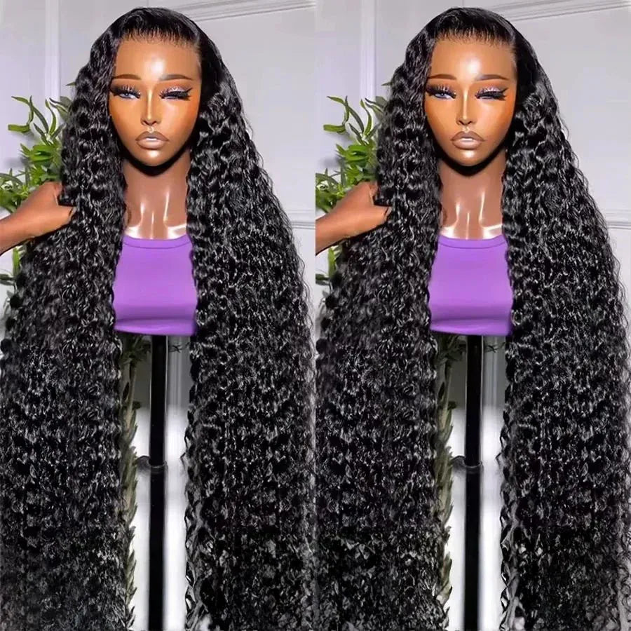 Brazilian Deep Curly Human Hair Wig 13X6/13X4/360 HD Lace Frontal Wig 180/250%Density