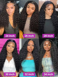 Brazilian Jerry Curly Human Hair Wig, 250% Density, Pre-Plucked HD Transparent Lace Front, 13x4 or 13x6