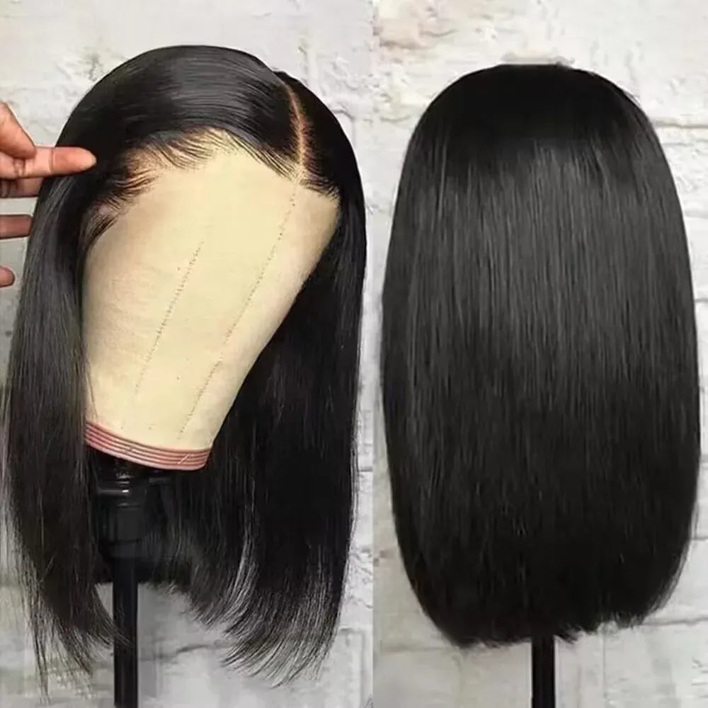 Brazilian Straight 13x4 HD Lace Front Wig Short Bob Human Hair Wigs Remy Hair for Black Women 4x4 Lace Closure Bob Wigs Cheap