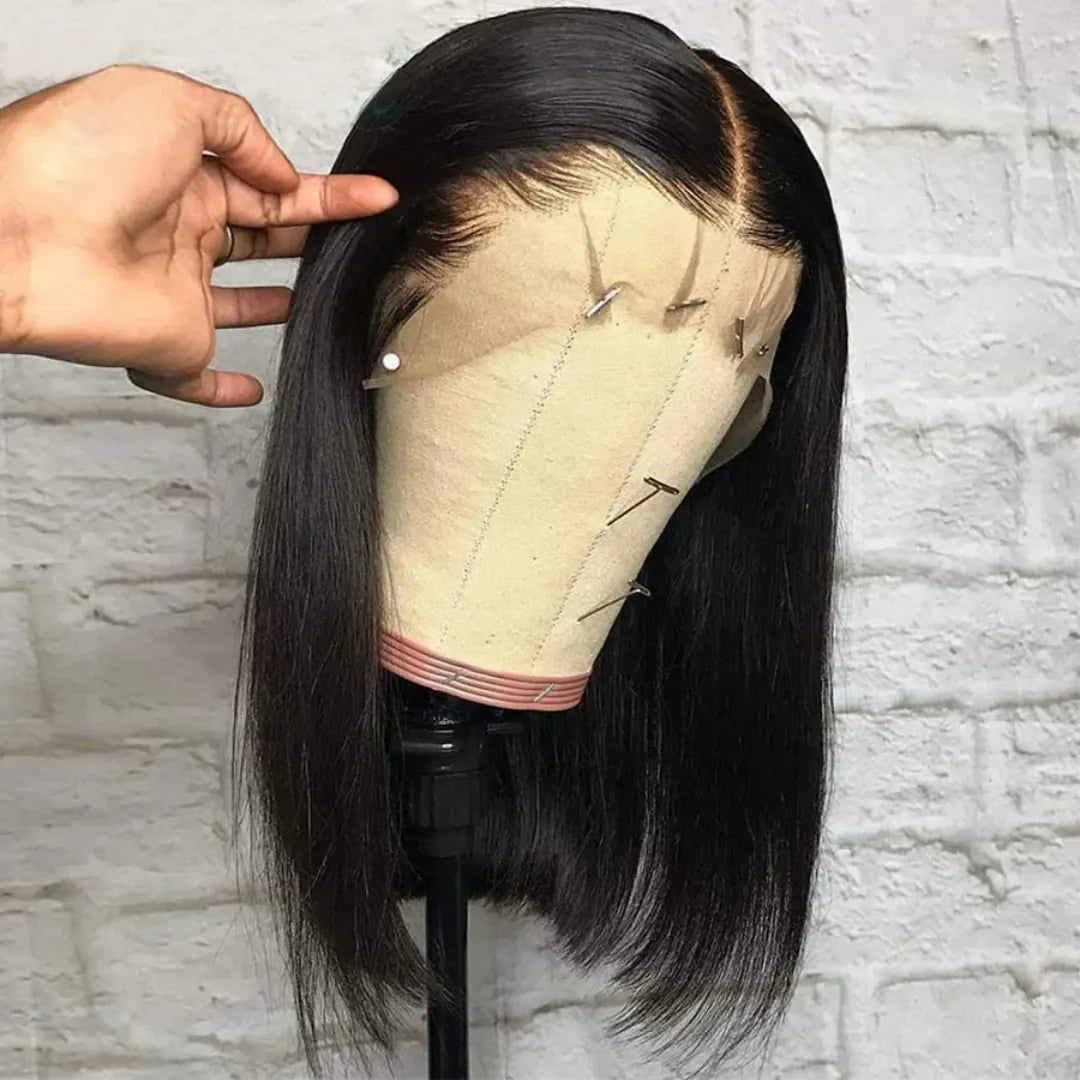 Brazilian Straight 13x4 HD Lace Front Wig Short Bob Human Hair Wigs Remy Hair for Black Women 4x4 Lace Closure Bob Wigs Cheap