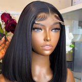 Brazilian Straight 13x4 HD Lace Front Wig Short Bob Human Hair Wigs Remy Hair for Black Women 4x4 Lace Closure Bob Wigs Cheap