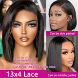 Brazilian Straight 13x4 HD Lace Front Wig Short Bob Human Hair Wigs Remy Hair for Black Women 4x4 Lace Closure Bob Wigs Cheap