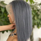 (Bubbles) 613 Blonde Bob Human Hair HD Lace Front Wig 13x4 Brazilian Remy Hair, Straight 150-180% Density, 8-16 Inch