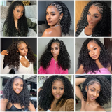 Burmese Curly Crochet Human Hair Braiding Invisible Feather-Line Burmese Curly Miracle Knots Braid Crochet Feather Human Hair