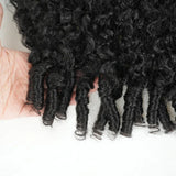 Burmese Curly Curls Human Hair Lace Front Wig Transparent Lace Pre Plucked Brazilian Virgin Human Hair Lace Wig For Black Women