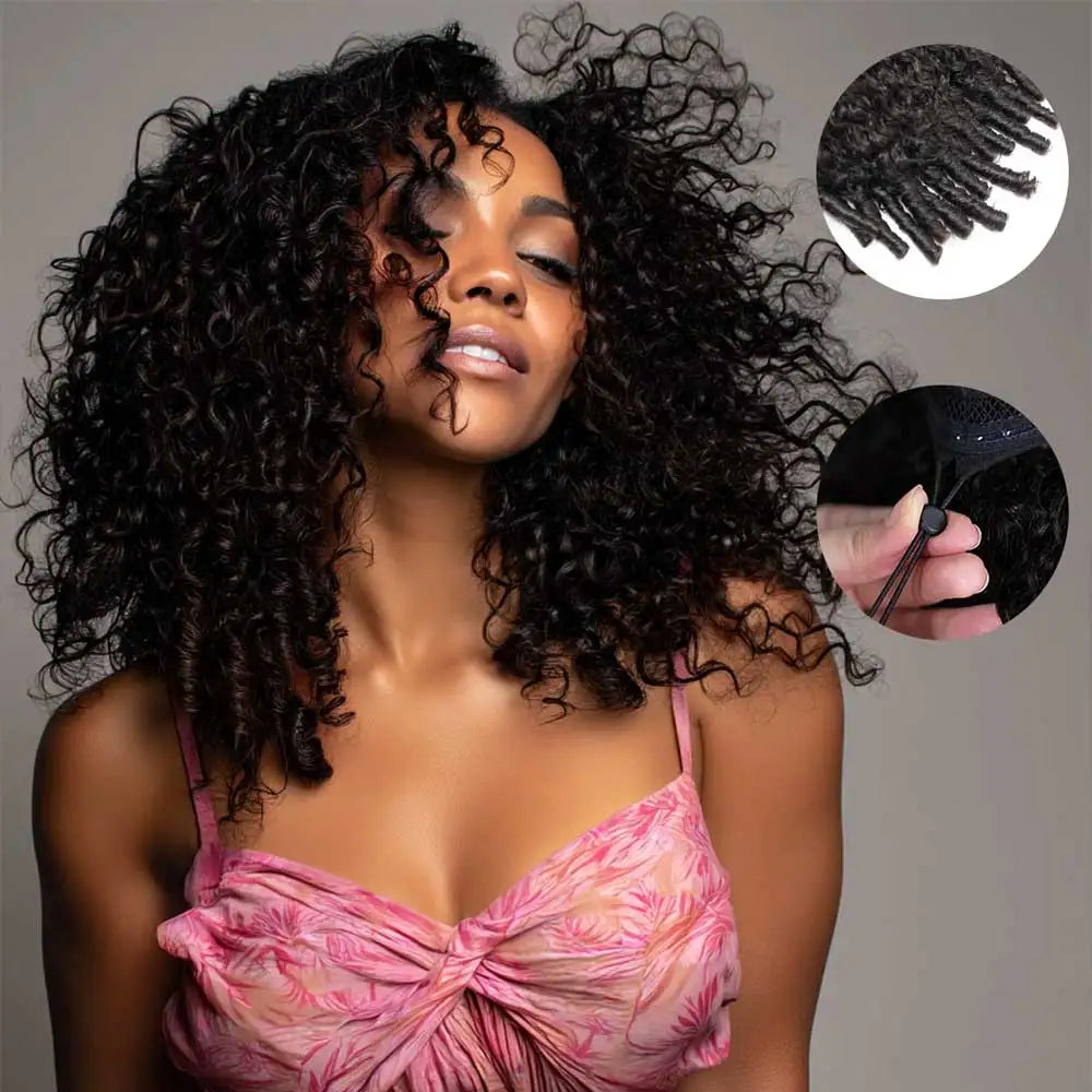 Burmese Curly Remy Human Hair Wig, 13x4 HD Transparent Lace Front, 250% Density, Pre-Plucked