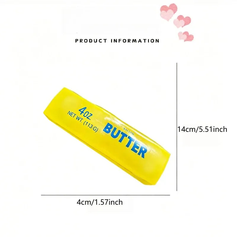 Butter Squishy Squeeze Toy, Slow-Rising Sensory Fidget for Stress Relief