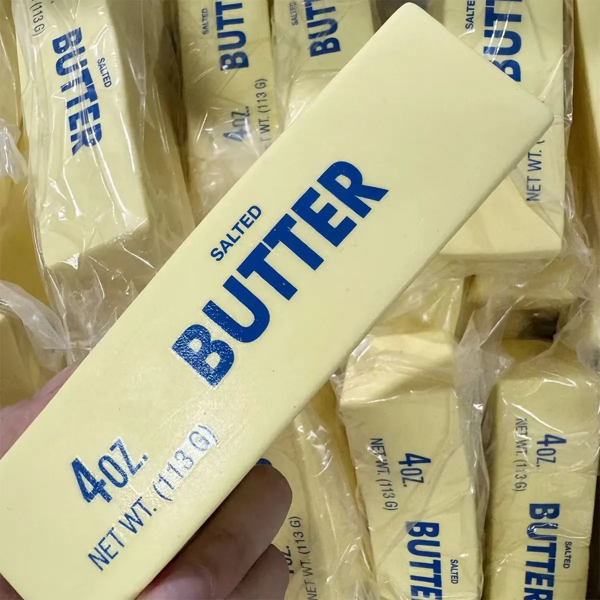 Butter Stick Squishy Toy Slow Rising Stress Relief Fidget Squeeze Toy Soft Butter Bar Sensory Hand Toy