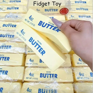 Butter Stick Squishy Toy Slow Rising Stress Relief Fidget Squeeze Toy Soft Butter Bar Sensory Hand Toy