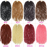 Butterfly Locs Crochet Hair Pre-Looped Natural Black Distressed Locs Crochet Braids New Styles Faux Locs  Briaiding Synthetic