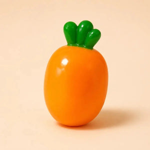Carrot Crunchy Sound Squishy Fidget Toy, Filled Sensory Squeeze Stress Relief Toy