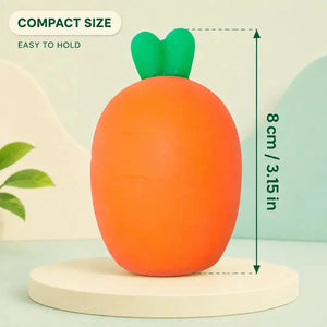 Carrot Squishy Fidget Toy, Soft Slow Rising Vegetable Sensory Stress Relief Squeeze