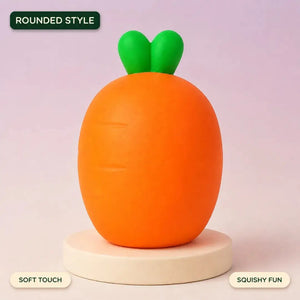 Carrot Squishy Fidget Toy, Soft Slow Rising Vegetable Sensory Stress Relief Squeeze