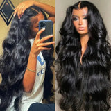 (Ceres) Body Wave Human Hair Wig, 13x4 Lace Front or 5x5 Closure, Glueless Swiss Lace, 200–250% Density, Up to 40 Inch