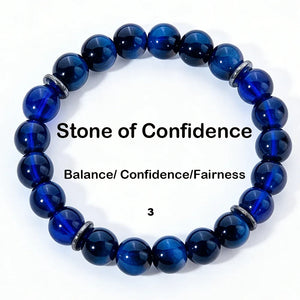 Chakra Balancing Bracelet - Tiger Eye, Green Aventurine & Citrine Healing Stones for Wealth & Positivity