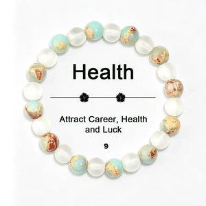 Chakra Balancing Bracelet - Tiger Eye, Green Aventurine & Citrine Healing Stones for Wealth & Positivity