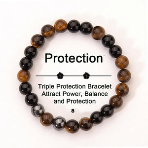 Chakra Balancing Bracelet - Tiger Eye, Green Aventurine & Citrine Healing Stones for Wealth & Positivity