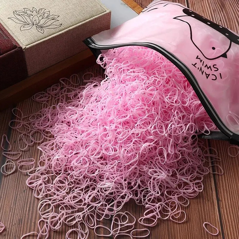 Children's Rubber Bands Small Disposable Leather Covers Tie Headbands Girl Hair Accessories Korean Hairst High Elasticity