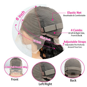 Chocolate Brown Body Wave Human Hair 13x4, 13x6 HD Lace Front Wig 18-46 Inch, 180-200% Density
