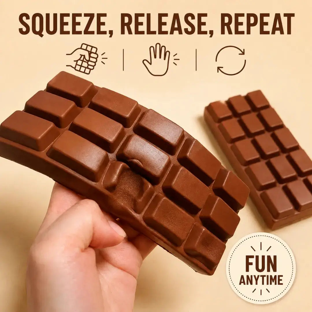 Chocolate Squishy Fidget Toy, Soft Slow Rising Sensory Stress Reliever