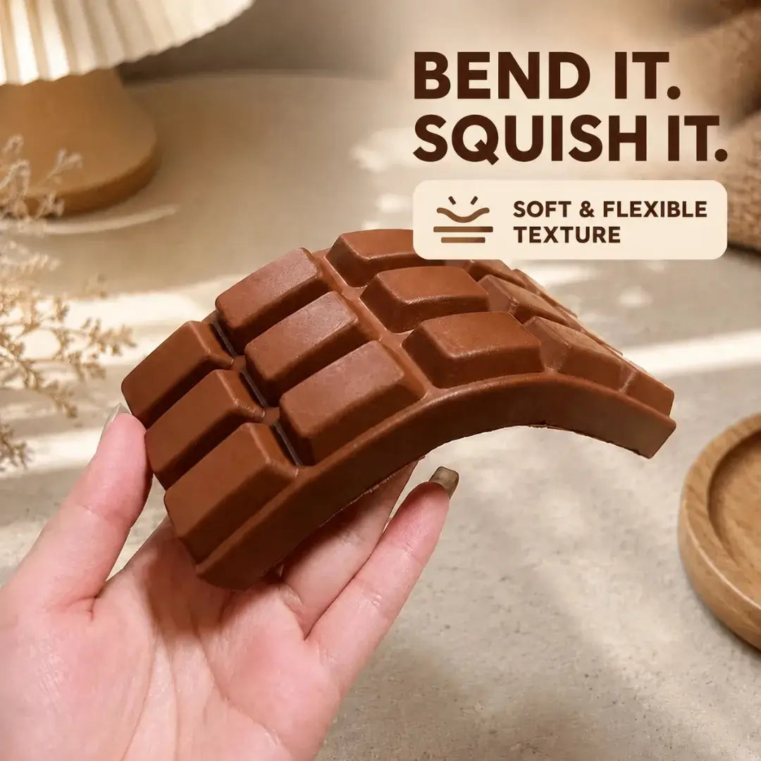 Chocolate Squishy Fidget Toy, Soft Slow Rising Sensory Stress Reliever