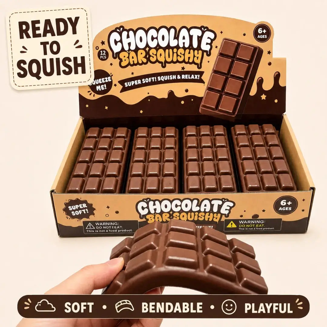 Chocolate Squishy Fidget Toy, Soft Slow Rising Sensory Stress Reliever