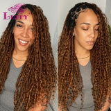 Color 30 Crochet Boho Locs With Human Hair Curls Pre-looped Locs Crochet Hair Human Hair Curly Full Ends For Women