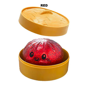 Colorful 6 Styles Glitter Dumpling Glitter Dumpling Squishy with Box Dumplings Sensory Squeeze Toy for Stress Relief Toys