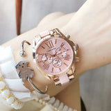 Contena Brand Luxury Women's Watch Fashion Rhinestones Stainless Steel Quartz Watch Simple Elegant Ladies Watch Reloj Mujer