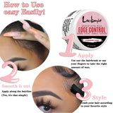 Control Flyaway Hair Gel Edge Control Styling Wax Women for All Hairstyles Small Travel Size Wax Cream & Hairline Finishing Tool