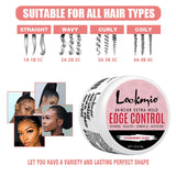 Control Flyaway Hair Gel Edge Control Styling Wax Women for All Hairstyles Small Travel Size Wax Cream & Hairline Finishing Tool