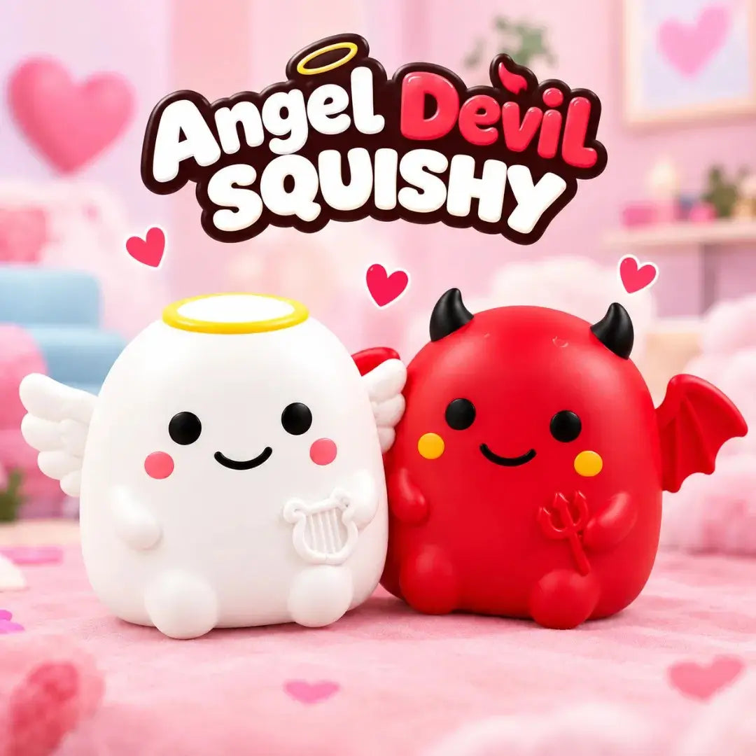 Crazy Fun Ghost Angel Devil Squishy Fidget Toy, Soft Sensory Stress Relief Squeeze