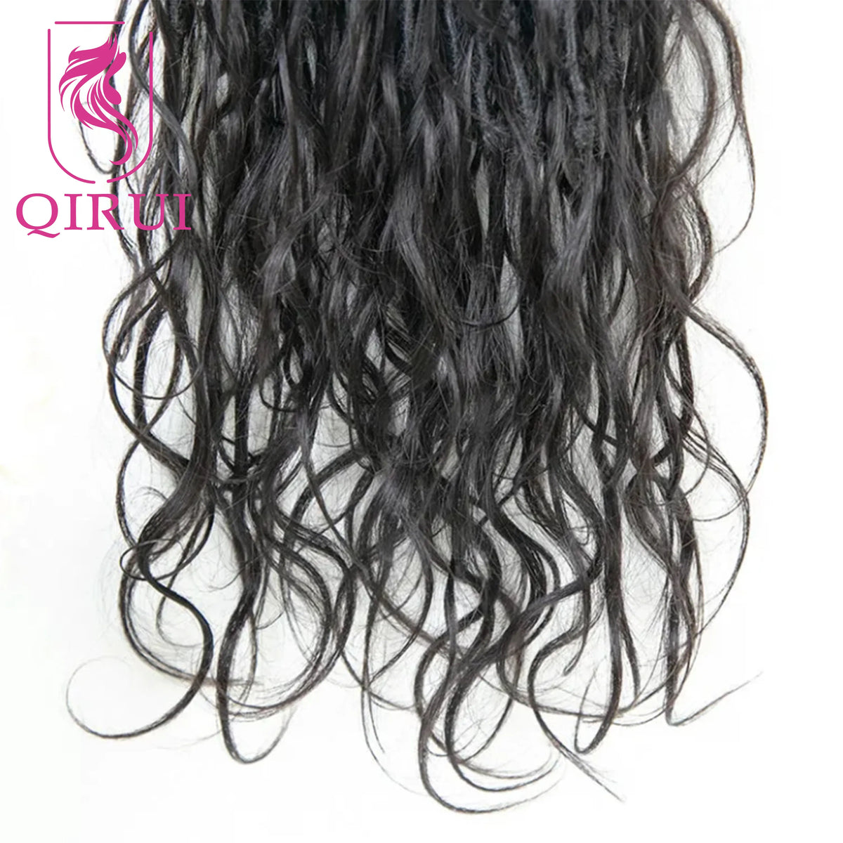 Crochet Boho Locs With Human Hair Wavy Pre Looped Locs Hair Knotless Braids With Human Hair Body Wave Full Ends Hair Extensions