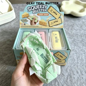 Crunchy Butter Stick Squishy Toy – Wax Coated Sensory Fidget Squeeze Bar with Crispy Crackle Sound