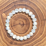 Crystal Bracelet Natural Grey Moonstone Lavolite Niche Design Advanced Sense Gold Tiger Eye Stone Blue Tiger Eye Ins Hand String