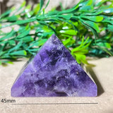 Crystal Natural Pyramid Stone Quartz Stone Amethyst Smelting Healing Spiritual Carving Mineral Home DecorationGemstones