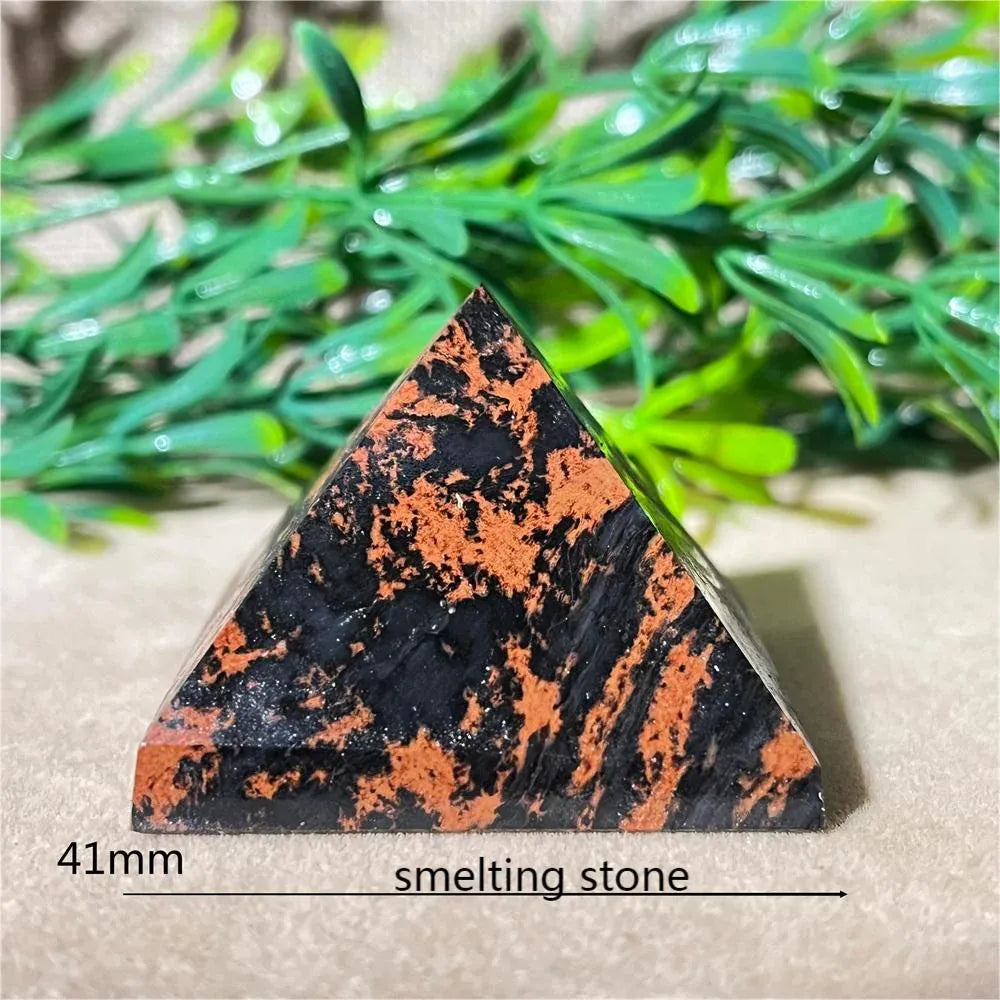 Crystal Natural Pyramid Stone Quartz Stone Amethyst Smelting Healing Spiritual Carving Mineral Home DecorationGemstones