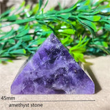 Crystal Natural Pyramid Stone Quartz Stone Amethyst Smelting Healing Spiritual Carving Mineral Home DecorationGemstones