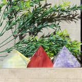 Crystal Natural Pyramid Stone Quartz Stone Amethyst Smelting Healing Spiritual Carving Mineral Home DecorationGemstones