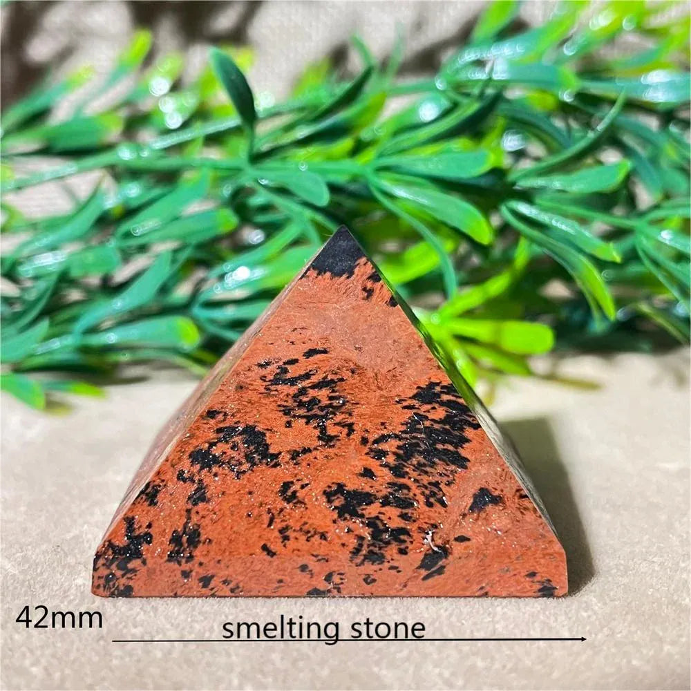 Crystal Natural Pyramid Stone Quartz Stone Amethyst Smelting Healing Spiritual Carving Mineral Home DecorationGemstones