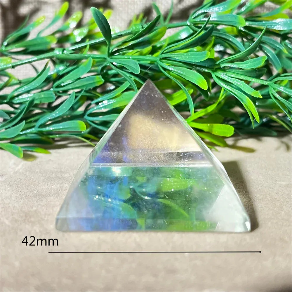 Crystal Natural Pyramid Stone Quartz Stone Amethyst Smelting Healing Spiritual Carving Mineral Home DecorationGemstones