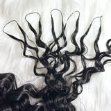Curly Crochet Braids 100% Human Hair Extensions Burmese Raw Hair Reusable Pre-Separated Tangle-Free 18-24 Inch Natural Black for Women