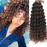 Curly Crochet Hair GoGo Curl Crochet Hair for Women Natural Black Deep Wave Braiding Hair, Synthetic Bohemian Crochet Braid