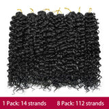 Curly Crochet Hair GoGo Curl Crochet Hair for Women Natural Black Deep Wave Braiding Hair, Synthetic Bohemian Crochet Braid