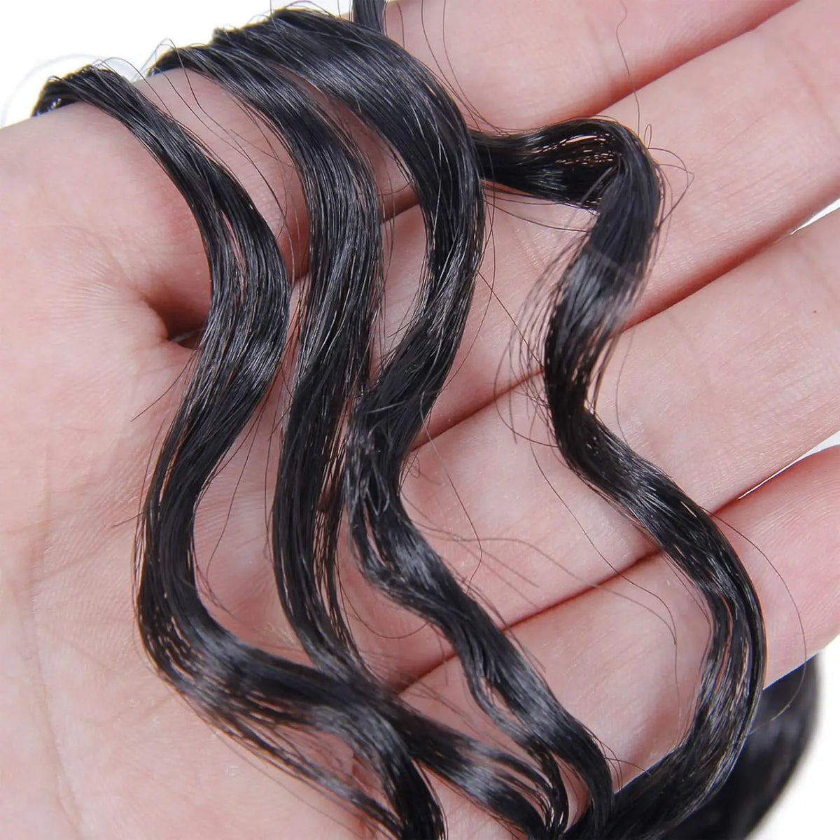 Curly Crochet Hair GoGo Curl Crochet Hair for Women Natural Black Deep Wave Braiding Hair, Synthetic Bohemian Crochet Braid