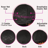 Curly Pixie Cut Wig For Women 100% Human Hair 13x4 Lace Front Breathable Rose-Patterned Inner Net Soft Cap Tangle-Free