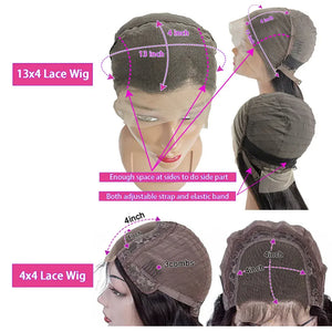 Curly Short Bob Wig Human Hair 13x4 Deep Wave Lace Front Wigs Human Hair Curly Wigs for Black Women Short Bob Wigs Wet and Wavy 4x4 Lace Closure Bob Wig Natural Hairline 250% Density